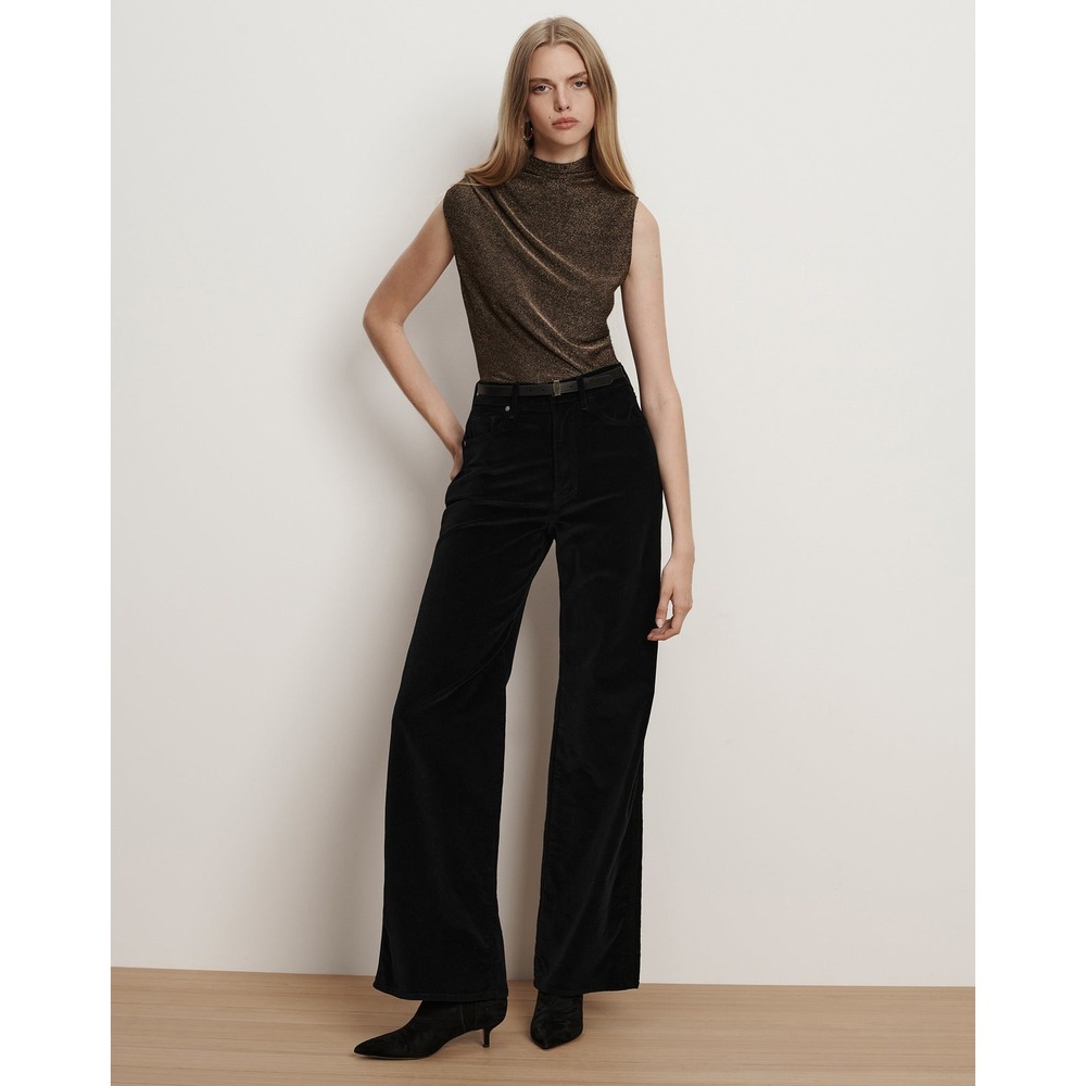 NWT Veronica Beard Taylor High Rise Wide Leg Velvet Pants/Sizes 27 & 29 / $348!